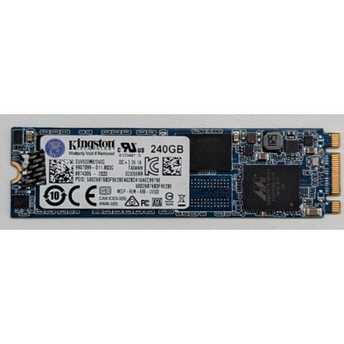 Ssd-диск Kingston UV500 TLC 240GB M.2 (2280 SATA) (SUV500M8/240G) (Відновлено продавцем, 772392) купити з перевіркою сумісності: огляд, характеристики, ціна у Києві, Львові, Вінниці, Хмельницькому, Івано-Франківську, Україні | інтернет-магазин TELEMART.UA фото