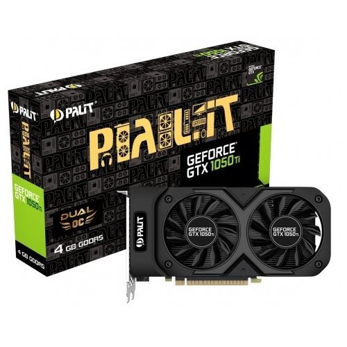 Відеокарта Palit GeForce GTX 1050 Ti DUAL OC 4096MB (NE5105TS18G1-1071D) (Відновлено продавцем, 772528) купити з перевіркою сумісності: огляд, характеристики, ціна у Києві, Львові, Вінниці, Хмельницькому, Івано-Франківську, Україні | інтернет-магазин TELEMART.UA фото