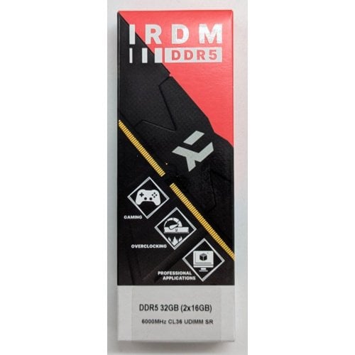 Озп GoodRAM DDR5 32GB (2x16GB) 6000MHz IRDM Black (IR-6000D564L36S/32GDC) (Відновлено продавцем, 772530) купити з перевіркою сумісності: огляд, характеристики, ціна у Києві, Львові, Вінниці, Хмельницькому, Івано-Франківську, Україні | інтернет-магазин TELEMART.UA фото