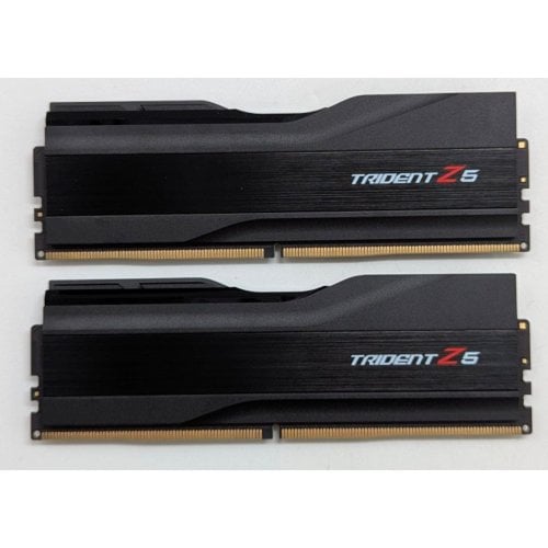 Озп G.Skill DDR5 32GB (2x16GB) 6000 Mhz Trident Z5 (F5-6000J3636F16GX2-TZ5K) (Відновлено продавцем, 772535) купити з перевіркою сумісності: огляд, характеристики, ціна у Києві, Львові, Вінниці, Хмельницькому, Івано-Франківську, Україні | інтернет-магазин TELEMART.UA фото