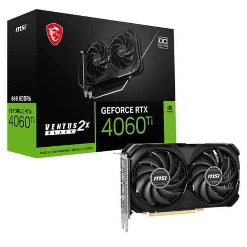 Купить Видеокарта MSI GeForce RTX 4060 Ti VENTUS 2X BLACK OC 8192MB (RTX 4060 Ti VENTUS 2X BLACK 8G OC) (Восстановлено продавцом, 772538) с проверкой совместимости: обзор, характеристики, цена в Киеве, Днепре, Одессе, Харькове, Украине | интернет-магазин TELEMART.UA фото