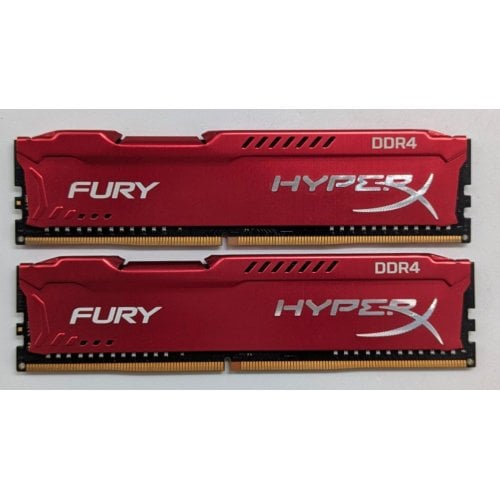 Купить Озу HyperX DDR4 16GB (2x8GB) 2666Mhz FURY Red (HX426C16FR2K2/16) (Восстановлено продавцом, 772547) с проверкой совместимости: обзор, характеристики, цена в Киеве, Днепре, Одессе, Харькове, Украине | интернет-магазин TELEMART.UA фото