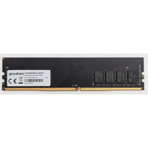 Озп GoodRAM DDR4 8GB 2666Mhz (GR2666D464L19S/8G) (Відновлено продавцем, 772684) купити з перевіркою сумісності: огляд, характеристики, ціна у Києві, Львові, Вінниці, Хмельницькому, Івано-Франківську, Україні | інтернет-магазин TELEMART.UA фото
