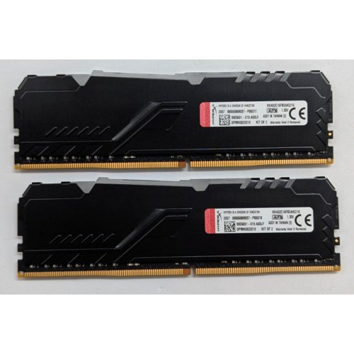 Купить Озу HyperX DDR4 16GB (2x8GB) 3200Mhz Fury RGB (HX432C16FB3AK2/16) (Восстановлено продавцом, 772693) с проверкой совместимости: обзор, характеристики, цена в Киеве, Днепре, Одессе, Харькове, Украине | интернет-магазин TELEMART.UA фото