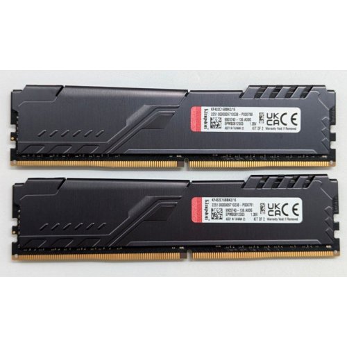 Купить Озу Kingston DDR4 16GB (2x8GB) 3200Mhz FURY Beast Black (KF432C16BBK2/16) (Восстановлено продавцом, 772694) с проверкой совместимости: обзор, характеристики, цена в Киеве, Днепре, Одессе, Харькове, Украине | интернет-магазин TELEMART.UA фото