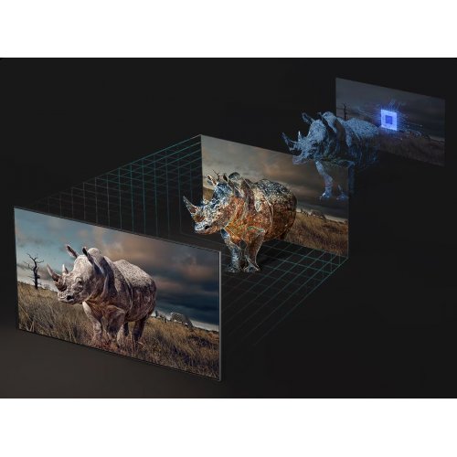 Купить Телевизор Samsung 85" Neo QLED QN70F 4K (QE85QN70FAUXUA) Black - цена в Харькове, Киеве, Днепре, Одессе
в интернет-магазине Telemart фото