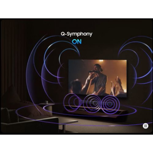 Купить Телевизор Samsung 85" Neo QLED QN70F 4K (QE85QN70FAUXUA) Black - цена в Харькове, Киеве, Днепре, Одессе
в интернет-магазине Telemart фото