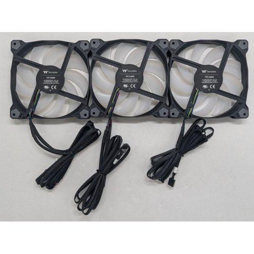 Купить Набор кулеров для корпуса Thermaltake Pure 14 ARGB Sync Radiator Fan TT Premium Edition (3-Fan Pack) (CL-F080-PL14SW-A) (Восстановлено продавцом, 772815) с проверкой совместимости: обзор, характеристики, цена в Киеве, Днепре, Одессе, Харькове, Украине | интернет-магазин TELEMART.UA фото
