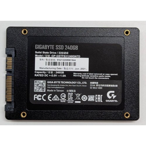Ssd-диск Gigabyte V-NAND TLC 240GB 2.5" (GP-GSTFS31240GNTD) (Відновлено продавцем, 772826) купити з перевіркою сумісності: огляд, характеристики, ціна у Києві, Львові, Вінниці, Хмельницькому, Івано-Франківську, Україні | інтернет-магазин TELEMART.UA фото