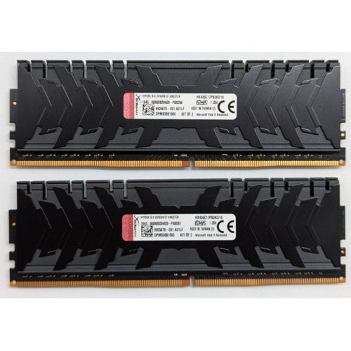 Купить Озу Kingston DDR4 16GB (2x8GB) 3600Mhz HyperX Predator (HX436C17PB3K2/16) (Восстановлено продавцом, 772915) с проверкой совместимости: обзор, характеристики, цена в Киеве, Днепре, Одессе, Харькове, Украине | интернет-магазин TELEMART.UA фото