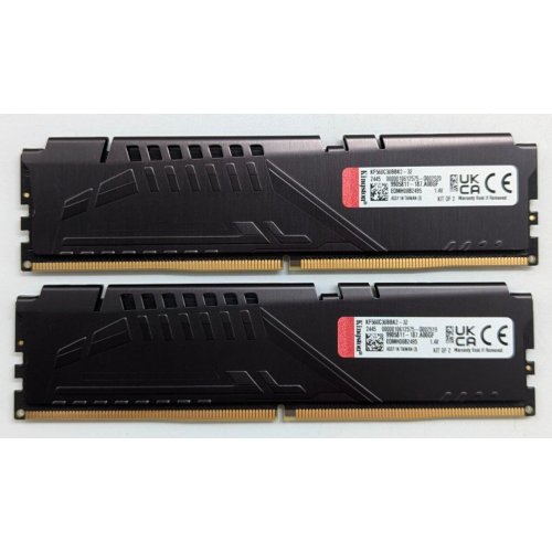 Купить Озу Kingston DDR5 32GB (2x16GB) 6000Mhz FURY Beast Black (KF560C30BBK2-32) (Восстановлено продавцом, 772917) с проверкой совместимости: обзор, характеристики, цена в Киеве, Днепре, Одессе, Харькове, Украине | интернет-магазин TELEMART.UA фото