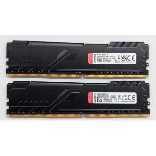 Купить Озу Kingston DDR4 16GB (2x8GB) 3200Mhz FURY Beast Black (KF432C16BBK2/16) (Восстановлено продавцом, 772922) с проверкой совместимости: обзор, характеристики, цена в Киеве, Днепре, Одессе, Харькове, Украине | интернет-магазин TELEMART.UA фото