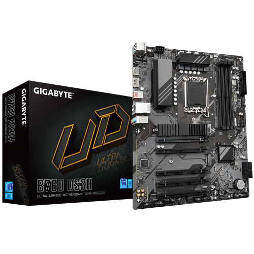 Купить Уценка материнская плата Gigabyte B760 DS3H (s1700, Intel B760) (Следы установки, 772944) с проверкой совместимости: обзор, характеристики, цена в Киеве, Днепре, Одессе, Харькове, Украине | интернет-магазин TELEMART.UA фото