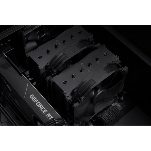Уцінка кулер Noctua NH-D15 chromax.black (Сліди встановлення, 772960) купити з перевіркою сумісності: огляд, характеристики, ціна у Києві, Львові, Вінниці, Хмельницькому, Івано-Франківську, Україні | інтернет-магазин TELEMART.UA фото