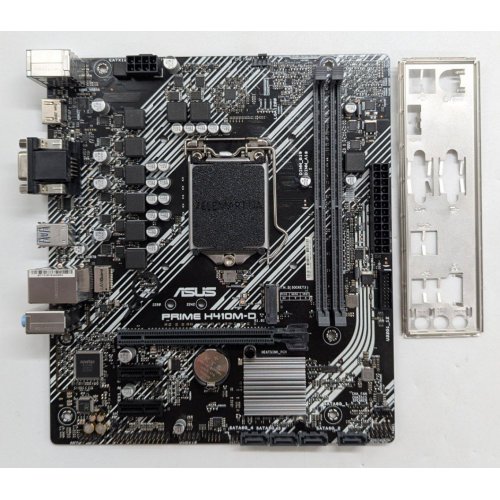 Купить Материнская плата Asus PRIME H410M-D (s1200, Intel H410) (Восстановлено продавцом, 773158) с проверкой совместимости: обзор, характеристики, цена в Киеве, Днепре, Одессе, Харькове, Украине | интернет-магазин TELEMART.UA фото
