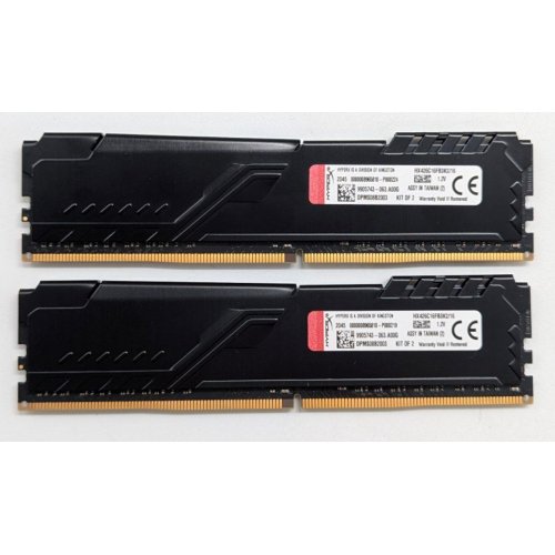 Купить Озу HyperX DDR4 16GB (2x8GB) 2666Mhz Fury Black (HX426C16FB3K2/16) (Восстановлено продавцом, 773168) с проверкой совместимости: обзор, характеристики, цена в Киеве, Днепре, Одессе, Харькове, Украине | интернет-магазин TELEMART.UA фото