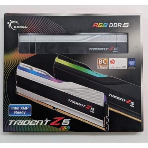 Озп G.Skill DDR5 32GB (2x16GB) 6000 Mhz Trident Z5 RGB Silver (F5-6000J4040F16GX2-TZ5RS) (Відновлено продавцем, 773182) купити з перевіркою сумісності: огляд, характеристики, ціна у Києві, Львові, Вінниці, Хмельницькому, Івано-Франківську, Україні | інтернет-магазин TELEMART.UA фото