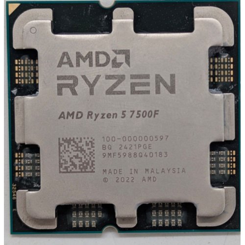 Процесор AMD Ryzen 5 7500F 3.7(5.0)GHz 32MB sAM5 Tray (100-000000597) (Відновлено продавцем, 773189) купити з перевіркою сумісності: огляд, характеристики, ціна у Києві, Львові, Вінниці, Хмельницькому, Івано-Франківську, Україні | інтернет-магазин TELEMART.UA фото