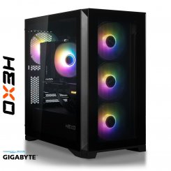 Комп'ютер HEXO Gaming TwinFront Pro+ (HGP-GTF5600N5060-D432S1TBK) Black / AMD Ryzen 5 5600 (3.5-4.4), 6 ядер / RTX 5060 / 32 ГБ (DDR4) / 1024 ГБ (SSD)