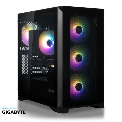 Купить Компьютер HEXO Gaming TwinFront Pro+ (HGP-GTF5600N5060-D432S1TBK) Black - цена в Харькове, Киеве, Днепре, Одессе
в интернет-магазине Telemart фото