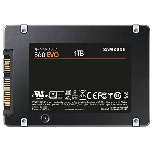 Продать SSD-диск Samsung 860 EVO V-NAND MLC 1TB 2.5" (MZ-76E1T0BW) по Trade-In интернет-магазине Телемарт - Киев, Днепр, Украина фото