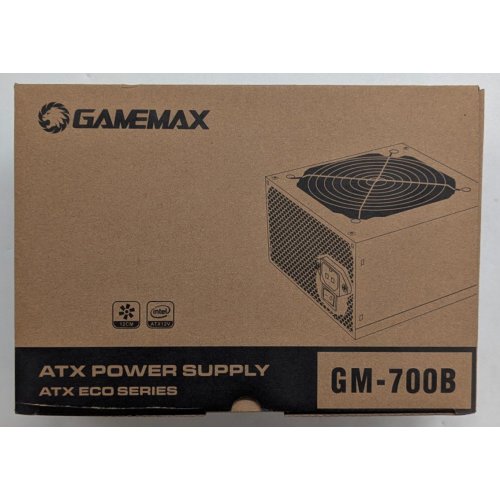 Блок живлення GAMEMAX GM-700B 700W (GM-700B) (Відновлено продавцем, 773445) купити з перевіркою сумісності: огляд, характеристики, ціна у Києві, Львові, Вінниці, Хмельницькому, Івано-Франківську, Україні | інтернет-магазин TELEMART.UA фото