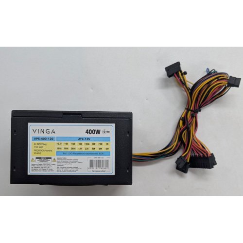 Блок живлення Vinga 400W ОЕМ (VPS-400-120) (Відновлено продавцем, 773451) купити з перевіркою сумісності: огляд, характеристики, ціна у Києві, Львові, Вінниці, Хмельницькому, Івано-Франківську, Україні | інтернет-магазин TELEMART.UA фото