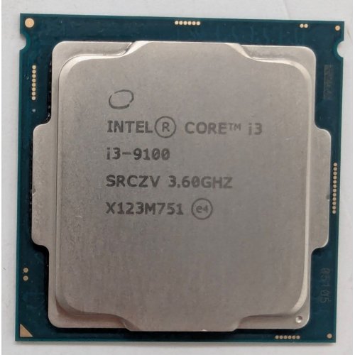 Процесор Intel Core i3-9100 3.6(4.2)GHz 6MB s1151 Tray (CM8068403377319) (Відновлено продавцем, 773472) купити з перевіркою сумісності: огляд, характеристики, ціна у Києві, Львові, Вінниці, Хмельницькому, Івано-Франківську, Україні | інтернет-магазин TELEMART.UA фото