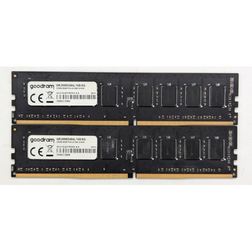 Купить Озу GoodRAM DDR4 8GB 2666Mhz (GR2666D464L19S/8G) (Восстановлено продавцом, 773474) с проверкой совместимости: обзор, характеристики, цена в Киеве, Днепре, Одессе, Харькове, Украине | интернет-магазин TELEMART.UA фото