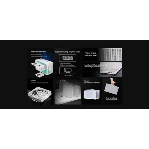 Купить Корпус PCCooler K101 Mesh 3F без БП White с проверкой совместимости: обзор, характеристики, цена в Киеве, Днепре, Одессе, Харькове, Украине | интернет-магазин TELEMART.UA фото