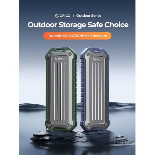 Купить Внешний карман ORICO OTPX-G2 M.2 NVME/SATA SSD Enclosure USB Type-C (ORICO-OTPX-G2-GR-BP) Green - цена в Харькове, Киеве, Днепре, Одессе
в интернет-магазине Telemart фото