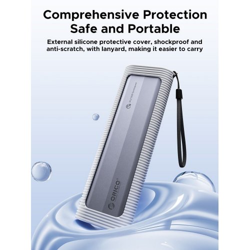 Купити Зовнішня кишеня ORICO AXM2-G2-V1 M.2 NVME SSD Enclosure USB Type-C (ORICO-AXM2-G2-V1-GY-BP) Grey - ціна в Києві, Львові, Вінниці, Хмельницькому, Франківську, Україні | інтернет-магазин TELEMART.UA фото