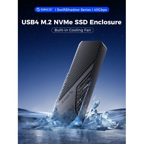 Купить Внешний карман ORICO CNM2-U4 M.2 NVME SSD Enclosure USB Type-C (ORICO-CNM2-U4-GY-BP) Grey - цена в Харькове, Киеве, Днепре, Одессе
в интернет-магазине Telemart фото