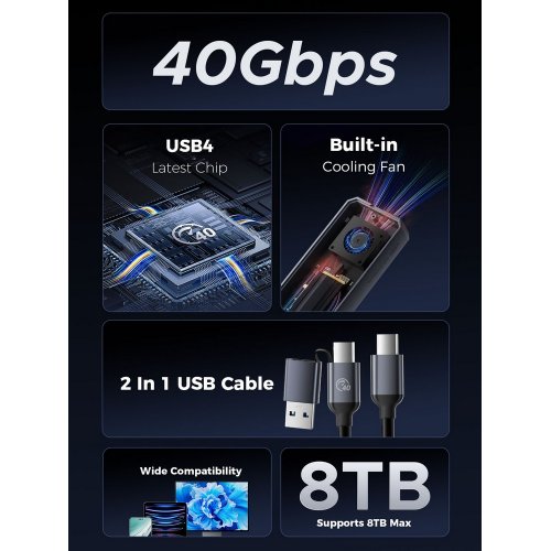 Купить Внешний карман ORICO CNM2-U4 M.2 NVME SSD Enclosure USB Type-C (ORICO-CNM2-U4-GY-BP) Grey - цена в Харькове, Киеве, Днепре, Одессе
в интернет-магазине Telemart фото