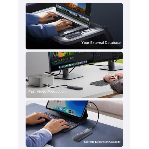Купить Внешний карман ORICO CNM2-U4 M.2 NVME SSD Enclosure USB Type-C (ORICO-CNM2-U4-GY-BP) Grey - цена в Харькове, Киеве, Днепре, Одессе
в интернет-магазине Telemart фото