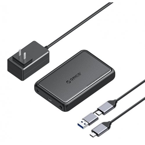 Купити Зовнішня кишеня ORICO DDL35-C3 3.5" HDD Enclosure USB Type-C (ORICO-DDL35-C3-EU-BK-BP) Black - ціна в Києві, Львові, Вінниці, Хмельницькому, Франківську, Україні | інтернет-магазин TELEMART.UA фото
