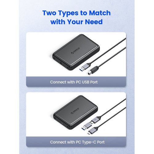 Купити Зовнішня кишеня ORICO DDL35-C3 3.5" HDD Enclosure USB Type-C (ORICO-DDL35-C3-EU-BK-BP) Black - ціна в Києві, Львові, Вінниці, Хмельницькому, Франківську, Україні | інтернет-магазин TELEMART.UA фото