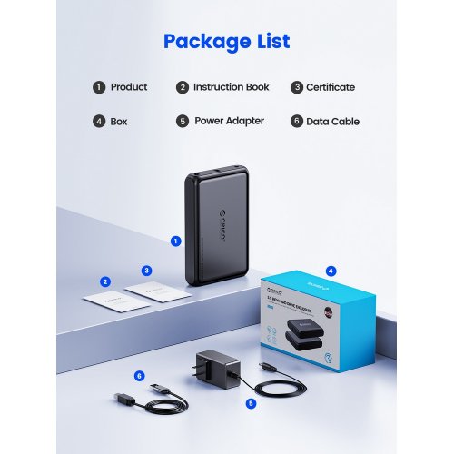 Купити Зовнішня кишеня ORICO DDL35-C3 3.5" HDD Enclosure USB Type-C (ORICO-DDL35-C3-EU-BK-BP) Black - ціна в Києві, Львові, Вінниці, Хмельницькому, Франківську, Україні | інтернет-магазин TELEMART.UA фото