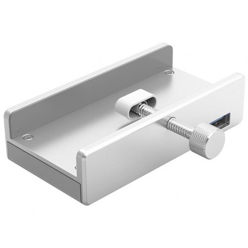Купити USB-хаб ORICO MH4PU-P USB 4 in 1 (ORICO-MH4PU-P-SV-BP) Silver - ціна в Києві, Львові, Вінниці, Хмельницькому, Франківську, Україні | інтернет-магазин TELEMART.UA фото