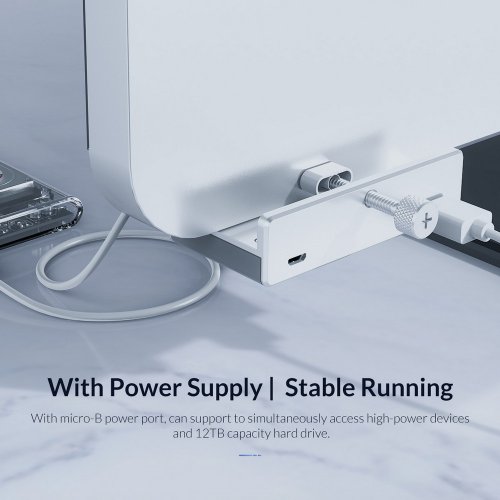Купити USB-хаб ORICO MH4PU-P USB 4 in 1 (ORICO-MH4PU-P-SV-BP) Silver - ціна в Києві, Львові, Вінниці, Хмельницькому, Франківську, Україні | інтернет-магазин TELEMART.UA фото