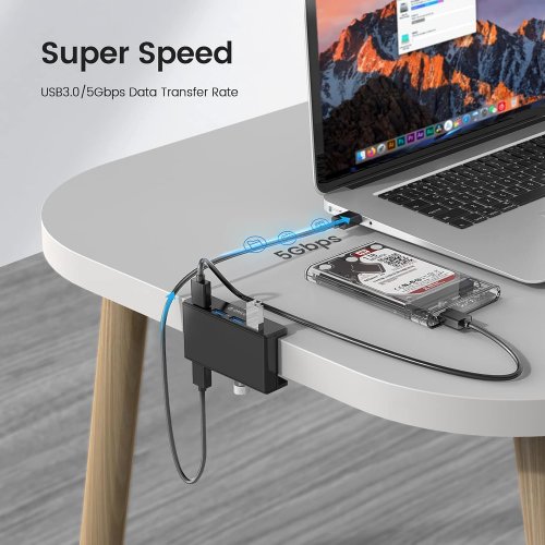 Купить USB-хаб ORICO MH4PU-P USB 4 in 1 (ORICO-MH4PU-P-BK-BP) Black - цена в Харькове, Киеве, Днепре, Одессе
в интернет-магазине Telemart фото
