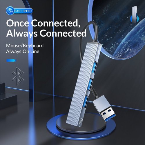 Купить USB-хаб ORICO AH-A13 USB 4 in 1 (ORICO-AH-A13-GY-EP-HW) Grey - цена в Харькове, Киеве, Днепре, Одессе
в интернет-магазине Telemart фото