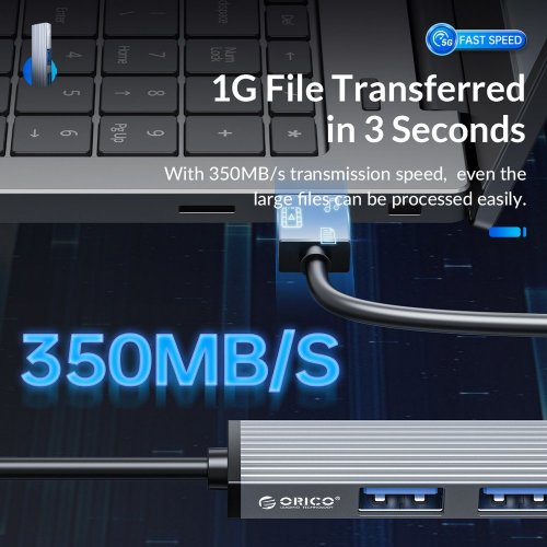 Купить USB-хаб ORICO AH-A13 USB 4 in 1 (ORICO-AH-A13-GY-EP-HW) Grey - цена в Харькове, Киеве, Днепре, Одессе
в интернет-магазине Telemart фото