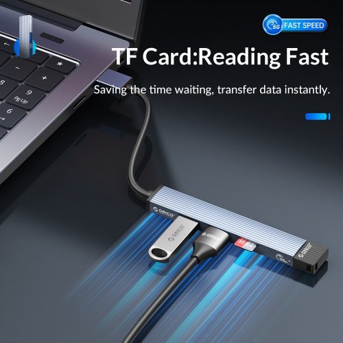 Купить USB-хаб ORICO AH-A13 USB 4 in 1 (ORICO-AH-A13-GY-EP-HW) Grey - цена в Харькове, Киеве, Днепре, Одессе
в интернет-магазине Telemart фото