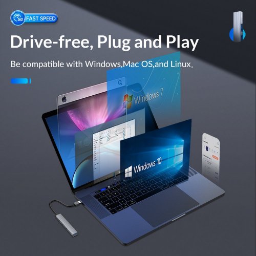 Купить USB-хаб ORICO AH-A13 USB 4 in 1 (ORICO-AH-A13-GY-EP-HW) Grey - цена в Харькове, Киеве, Днепре, Одессе
в интернет-магазине Telemart фото