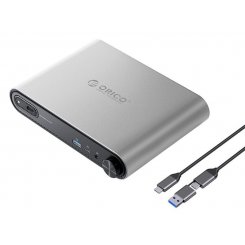 USB-хаб ORICO PTM1 Docking Station 10 in 1 with M.2 SSD Enclosure (ORICO-PTM1-GY-EP) Grey