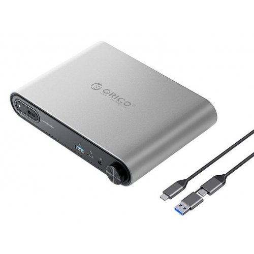 Купить USB-хаб ORICO PTM1 Docking Station 10 in 1 with M.2 SSD Enclosure (ORICO-PTM1-GY-EP) Grey - цена в Харькове, Киеве, Днепре, Одессе
в интернет-магазине Telemart фото
