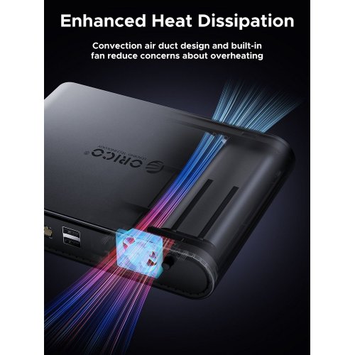Купить USB-хаб ORICO PTM1 Docking Station 10 in 1 with M.2 SSD Enclosure (ORICO-PTM1-GY-EP) Grey - цена в Харькове, Киеве, Днепре, Одессе
в интернет-магазине Telemart фото