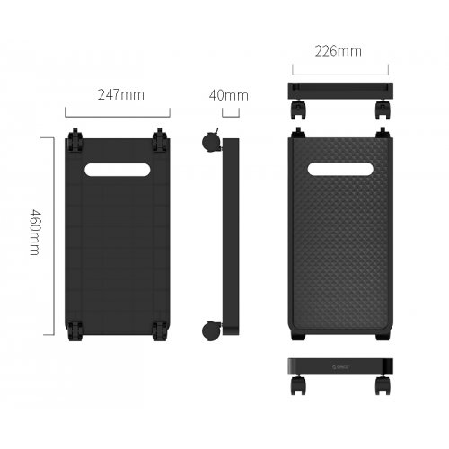 Купить Кронштейн для компьютера с колесами ORICO CPB2 Computer Host Bracket with Wheels (ORICO-CPB2-BK-BP) Black - цена в Харькове, Киеве, Днепре, Одессе
в интернет-магазине Telemart фото