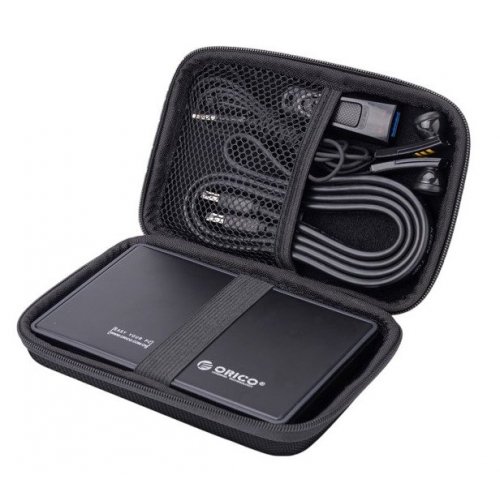 Купити Захисна сумка ORICO PHD-25 2.5" Portable HDD Protection Bag (ORICO-PHD-25-BK-EP) Black - ціна в Києві, Львові, Вінниці, Хмельницькому, Франківську, Україні | інтернет-магазин TELEMART.UA фото